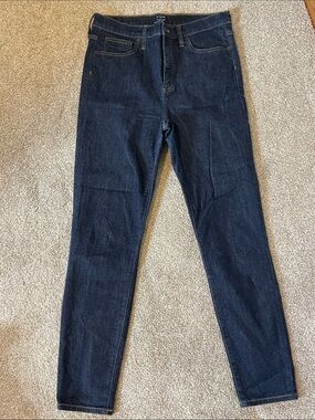 J. Crew Indigo Skinny Jeans - Dark Blue Stretch Denim